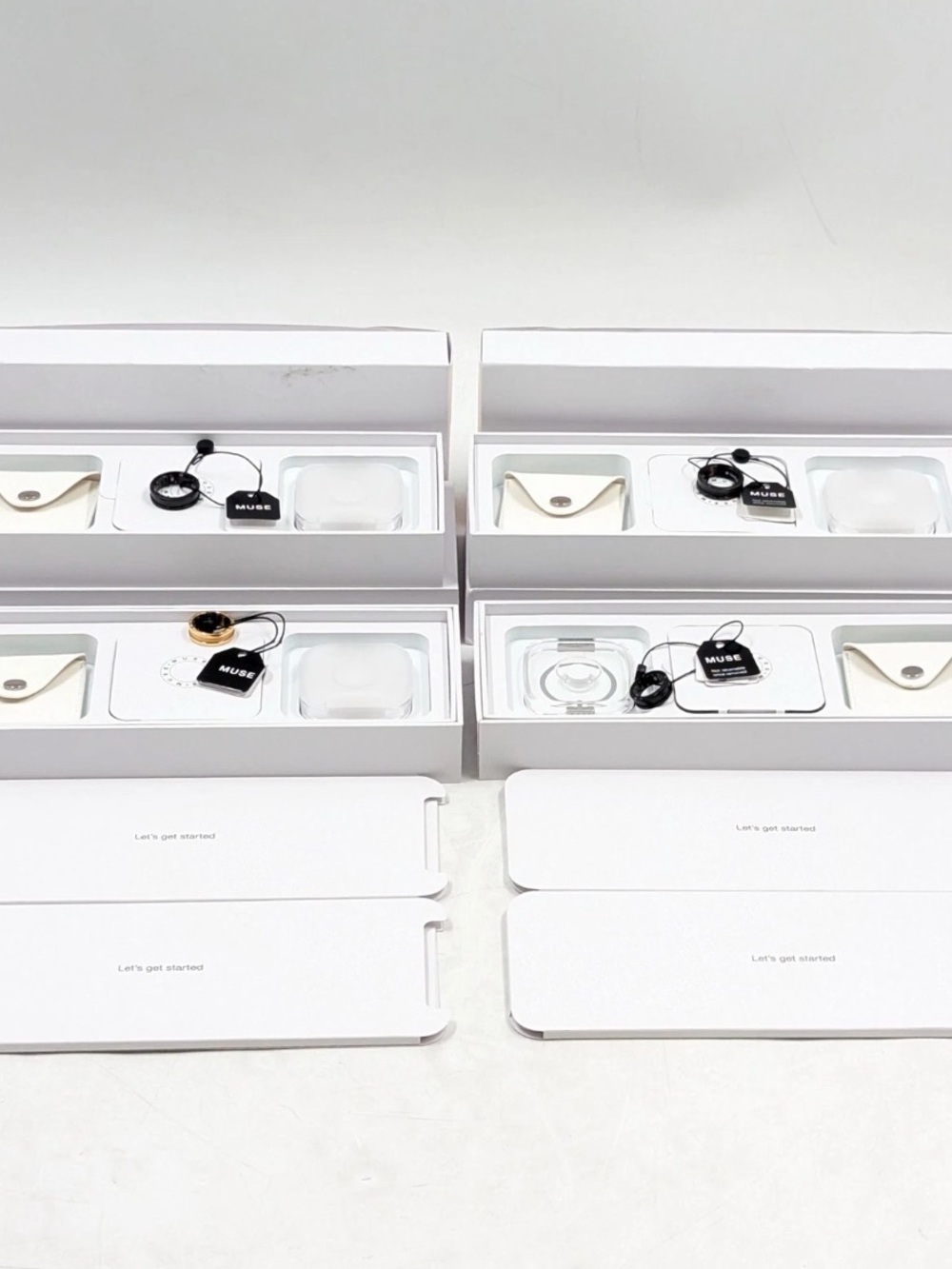Muse Ring One Smart Activity Trackers | Assorted Size and Color | Lot of 4